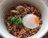 簡単！鶏ごぼうの炊き込みご飯～温玉のせ～作り方7写真