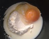 たっぷりチョコのスイートパンケーキ♡作り方1写真