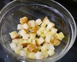 レンジでクルトン（シーザーサラダ）作り方2写真