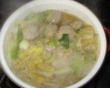 寒い季節に!豚つくねスープ鍋!作り方6写真