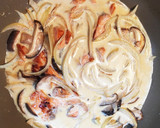 鮭とほうれん草の和風醤油クリームパスタ♡作り方5写真