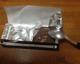 材料2ツ♡子供と一緒に♡チョコムース作り方3写真