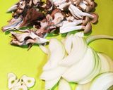濃厚！鶏ももとキノコのクリーム煮作り方1写真