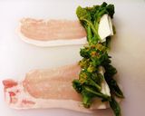ノンメタポークde菜の花チーズ揚げ作り方1写真