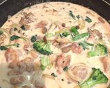 濃厚！鶏ももとキノコのクリーム煮作り方8写真