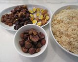 シリコン加工アルミで炊飯器中華おこわ作り方4写真