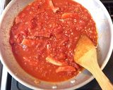 フライパンで簡単！ナスのトマトパスタ♪作り方4写真