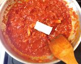 フライパンで簡単！ナスのトマトパスタ♪作り方5写真