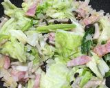 キャベツたっぷりクリームスパゲッティ♪作り方4写真