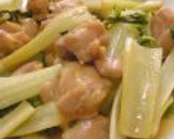 台湾料理 セロリと鶏肉の中華炒め作り方4写真