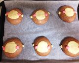 ふわふわお猿のチョコバナナクリームパン作り方10写真