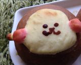 ふわふわお猿のチョコバナナクリームパン作り方12写真