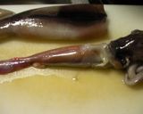 水炊き；烏賊腸(イカわた)使用作り方2写真