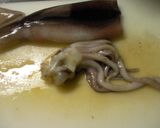 水炊き；烏賊腸(イカわた)使用作り方8写真