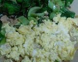 シーチキンと青梗菜で卵炒め作り方4写真