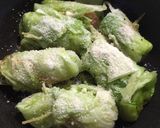 ソーセージで粉チーズロールキャベツ風作り方7写真