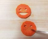 簡単な飾り用にんじんの切り方（スマイル）作り方4写真