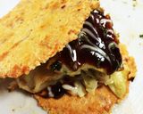 お好み焼きのめんべいサンド。簡単作り方3写真