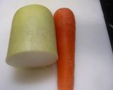 【もう一品】簡単 大根とニンジンのなます作り方1写真