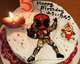 簡単 誕生日ケーキ 仮面ライダーゴースト作り方7写真