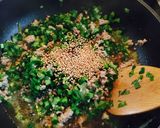 カブの葉と挽肉の混ぜ御飯❤️作り方3写真