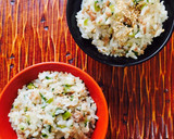 カブの葉としらすの梅おかか混ぜ御飯❤️作り方4写真
