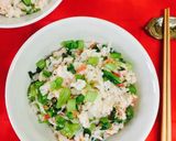 カブの葉と挽肉の混ぜ御飯❤️作り方6写真
