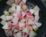 大根と豚バラ肉の煮付け作り方3写真