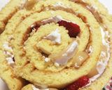 簡単ロールケーキでデコレーションケーキ♡作り方10写真