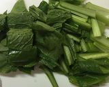 ひき肉と小松菜のトロロ蕎麦作り方5写真