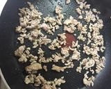 ひき肉と小松菜のトロロ蕎麦作り方13写真