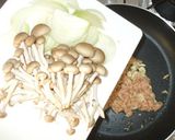 簡単パスタランチ♪クリームパスタ♪ツナ茸作り方5写真