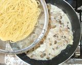 簡単パスタランチ♪クリームパスタ♪ツナ茸作り方8写真