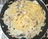 簡単パスタランチ♪クリームパスタ♪ツナ茸作り方9写真