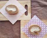 黒豆チーズクリームのロールケーキ作り方9写真