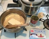 ホームパーティーの定番☆かに入りディップ作り方1写真