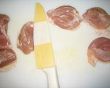 妊婦にも美味しい♪鶏肉の梅肉しそ巻き作り方1写真