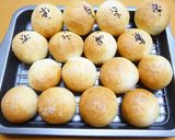2つの味を丸く作って簡単！ミニ☆塩パン作り方14写真