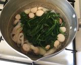ほうれん草か小松菜甘辛お蕎麦作り方3写真
