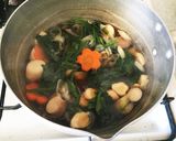 ほうれん草か小松菜甘辛お蕎麦作り方4写真