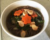 ほうれん草か小松菜甘辛お蕎麦作り方5写真