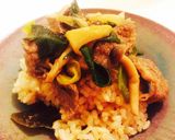 玄米に合う♪牛肉と茸と長ネギのしぐれ煮風作り方8写真