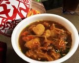 カップ麺でカレーうどん作り方1写真