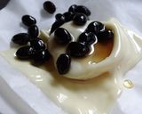 黒豆煮とメープルシロップの✿餅チーズ作り方3写真