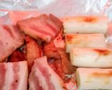 炙り塩豚と焦がしネギの醤油ラーメン作り方3写真