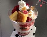グラスdeストロベリーチーズケーキパフェ作り方2写真