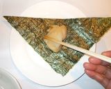 簡単！お餅・海苔おやつ♪レンジ餅おにぎり作り方4写真