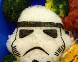 スターウォーズ トルーパー キャラ弁作り方3写真