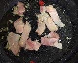 ベーコンとレタスのペペロンチーノ作り方5写真