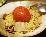 シーチキンでホットトマトパスタ作り方3写真